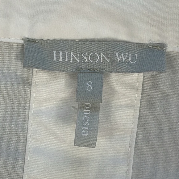 Hinson Wu Aileen 3/4 Sleeve Cotton Tunic Top Poplin Button Back Popover Sz 8 - Picture 8 of 11